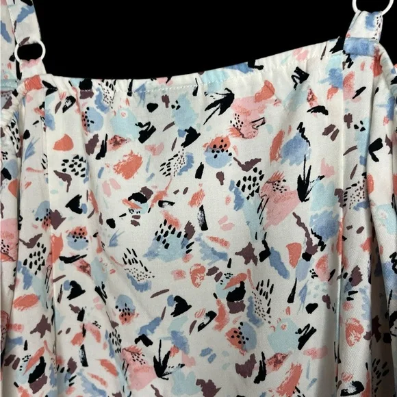 Torrid Mini Challis Cold Shoulder Trapeze Dress Sz 0 - Picture 7 of 9